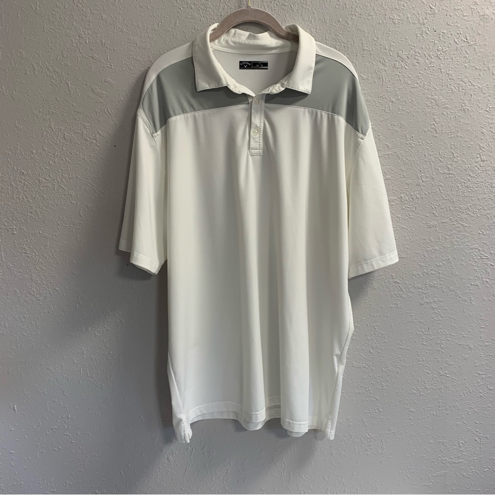 Callaway men’s golf shirt white and gray size xxl
